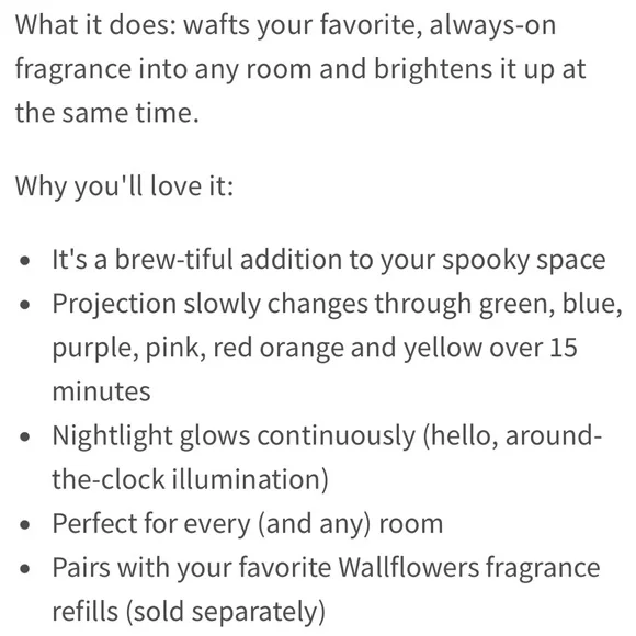 Bath & Body Works Halloween 2025 Witch's Cauldron Projector Plug In NEW - Picture 4 of 4